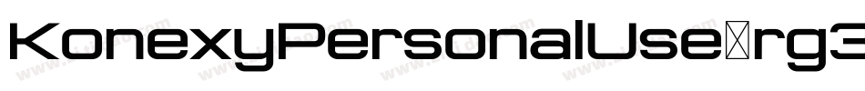 KonexyPersonalUse-rg3wK字体转换
