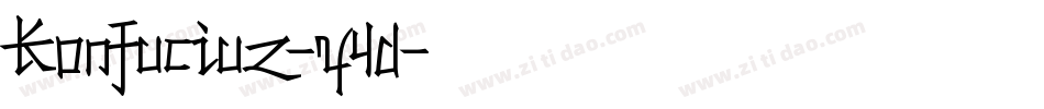 Konfuciuz-y4d字体转换