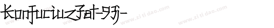 KonfuciuzFat-93j字体转换