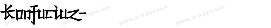 Konfuciuz字体转换