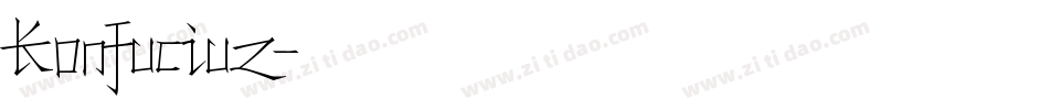 Konfuciuz字体转换
