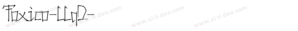 Toxico-LLqD字体转换