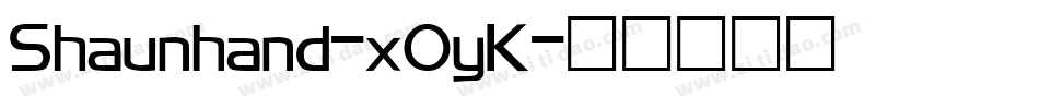 Shaunhand-xOyK字体转换