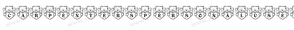 CarpentersPersonalUseRegular-DOLwR字体转换