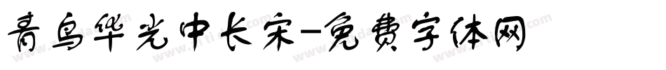 青鸟华光中长宋字体转换