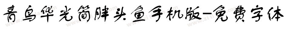 青鸟华光简胖头鱼手机版字体转换