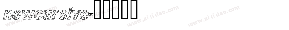 newcursive字体转换