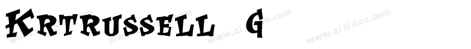 Krtrussell-1G14字体转换