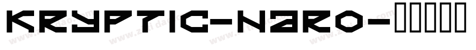 Kryptic-nARO字体转换