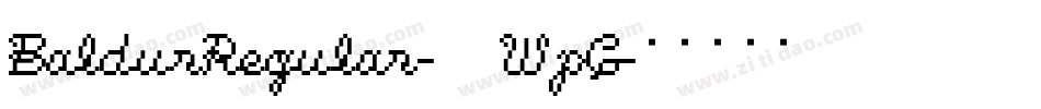 BaldurRegular-0WpG字体转换