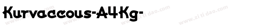 Kurvaceous-A4Kg字体转换