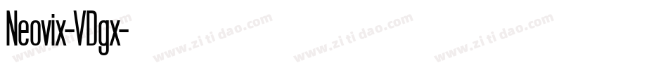 Neovix-VDgx字体转换