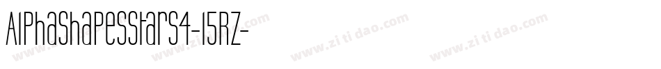 AlphashapesStars4-l5RZ字体转换