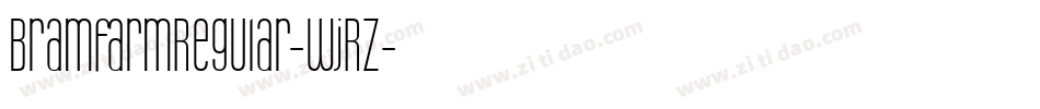 BramfarmRegular-WjRz字体转换