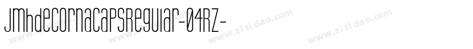 JmhdecornacapsRegular-04Rz字体转换