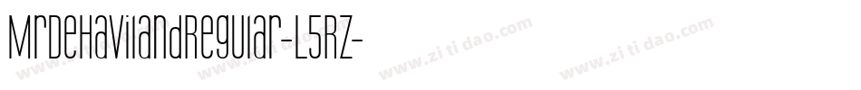 MrDeHavilandRegular-L5RZ字体转换