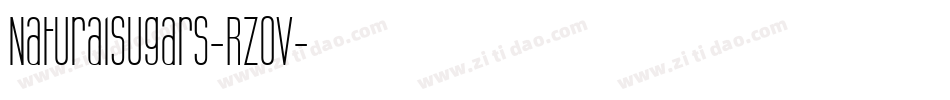 NaturalSugars-RzOv字体转换