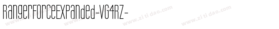 RangerForceExpanded-VG4Rz字体转换