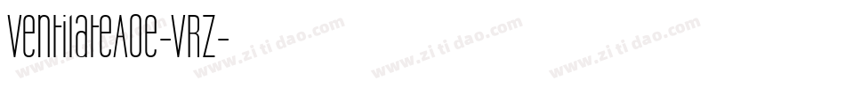 VentilateAoe-VRz字体转换