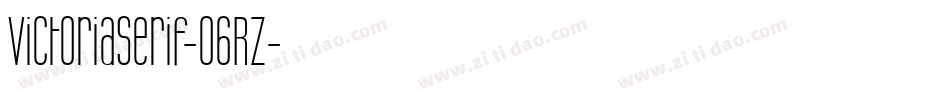 VictoriaSerif-o6Rz字体转换