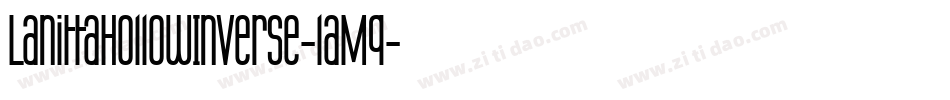 LanittaHollowInverse-laMq字体转换