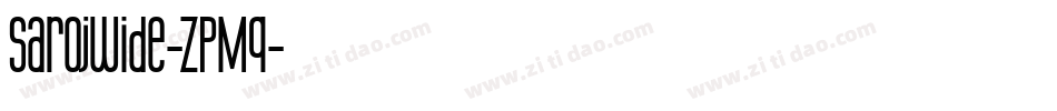 SarojWide-ZPMq字体转换