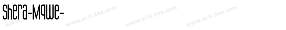 Shera-MqWe字体转换