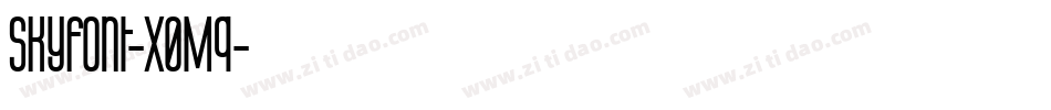 Skyfont-x0Mq字体转换