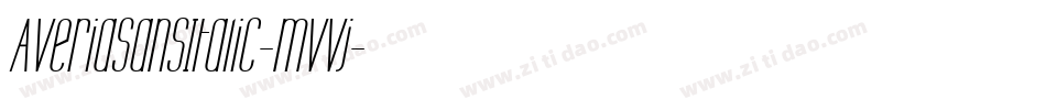 AveriasansItalic-mVVj字体转换