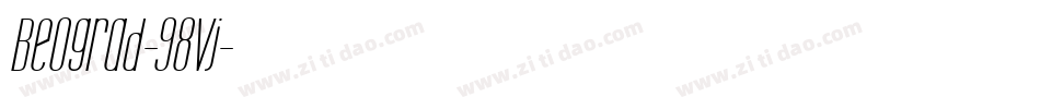 Beograd-98vj字体转换