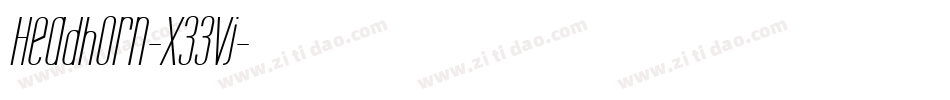 Headhorn-x33Vj字体转换