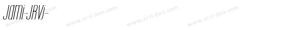 Jami-JRVj字体转换
