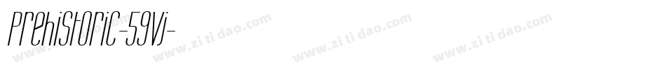 Prehistoric-59Vj字体转换