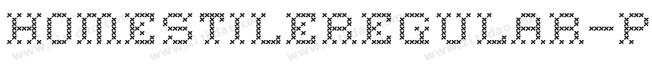 HomestileRegular-PLam字体转换