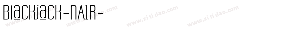 Blackjack-nA1R字体转换