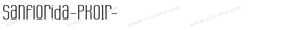 Sanflorida-PKO1r字体转换
