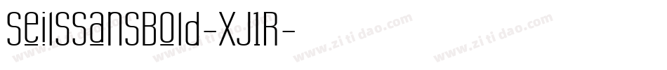 SeilssansBold-xJ1R字体转换