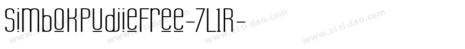 SimbokPudjieFree-7L1R字体转换