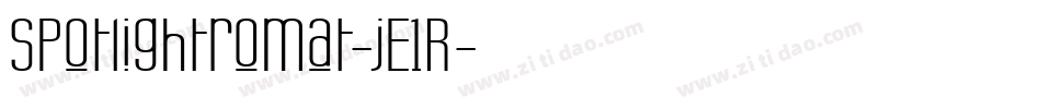 Spotlightromat-jE1R字体转换