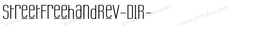 StreetFreehandRev-D1R字体转换