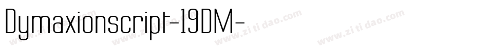 Dymaxionscript-19DM字体转换