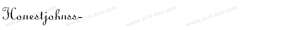 Honestjohnss字体转换
