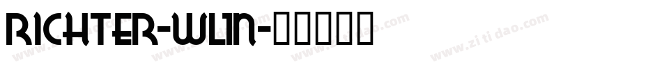 Richter-wl1n字体转换