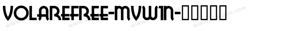 VolareFree-MVW1n字体转换