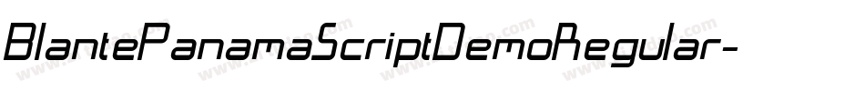BlantePanamaScriptDemoRegular-1AaM字体转换