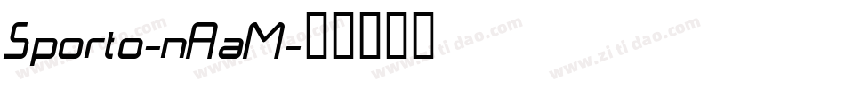 Sporto-nAaM字体转换