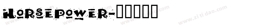 Horsepower字体转换