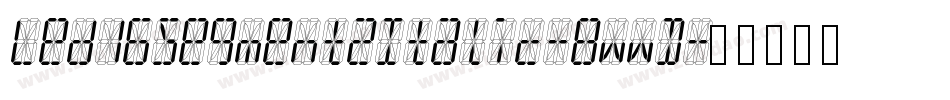 Led16Segment2Italic-8wwD字体转换