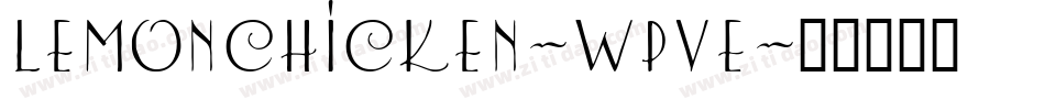 Lemonchicken-WpvE字体转换