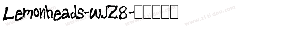 Lemonheads-wJZ8字体转换